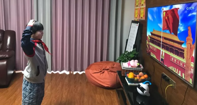 昌黎線上“升旗儀式” | 隔離病毒，但不隔離對祖國的熱愛